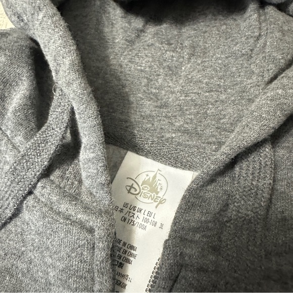 Disney Adult Large Mickey Mouse Halloween 2021 Zip Hoodie Grey Snacks Graphic - Picture 3 of 6